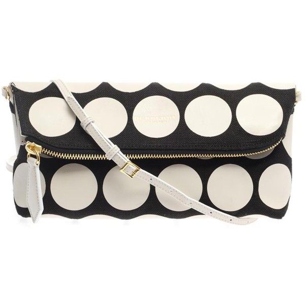 BURBERRY PRORSUM Polka-dot leather and canvas clutch | Bags .