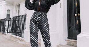 Polka dot outfit | Polka dots outfit, Black and white pants, Outfi