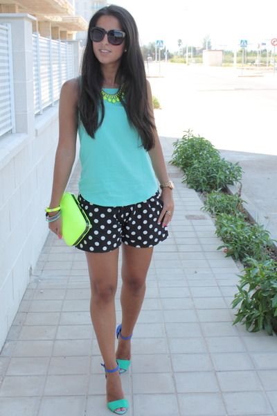 Polka dot shorts | Fashion, Cool summer outfits, Pretty outfi