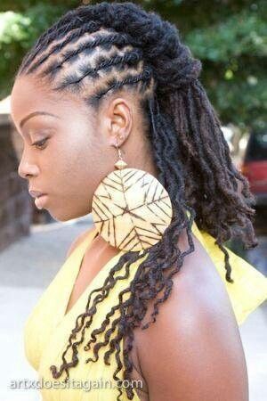 Pull back | Natural hair styles for black women, Locs hairstyles .