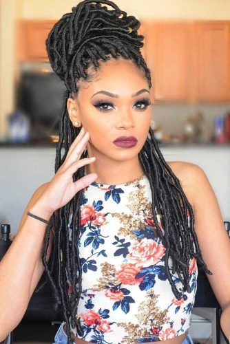 30 Impressive Ideas Of Pulling Off Faux Locs To Beautify Your .