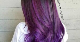 41 Bold and Trendy Dark Purple Hair Color Ideas - StayGlam .