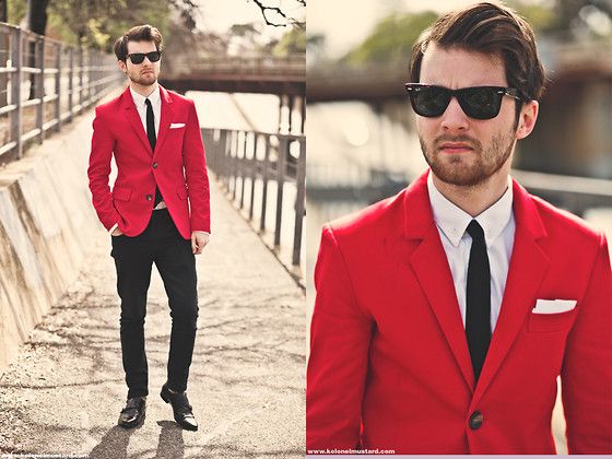 Red Coat Outfit Ideas For Men
     
