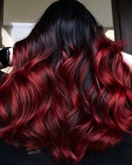 Red Ombre Hairstyles Ideas