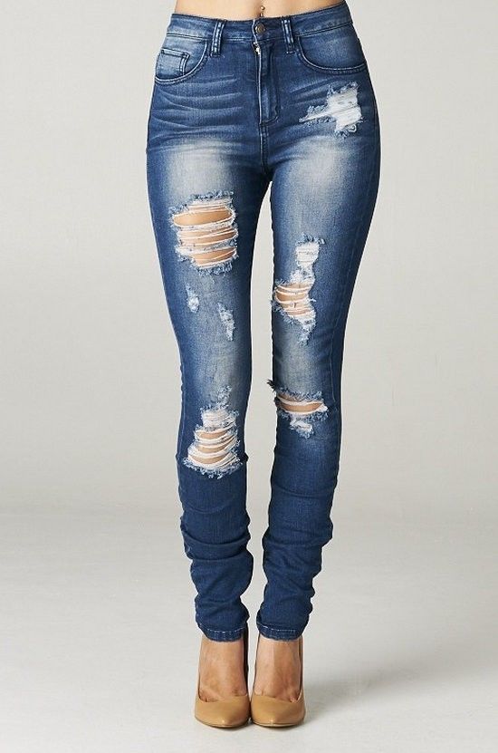 $35 jeans available on ebay.com | Diy ripped jeans, Womens ripped .
