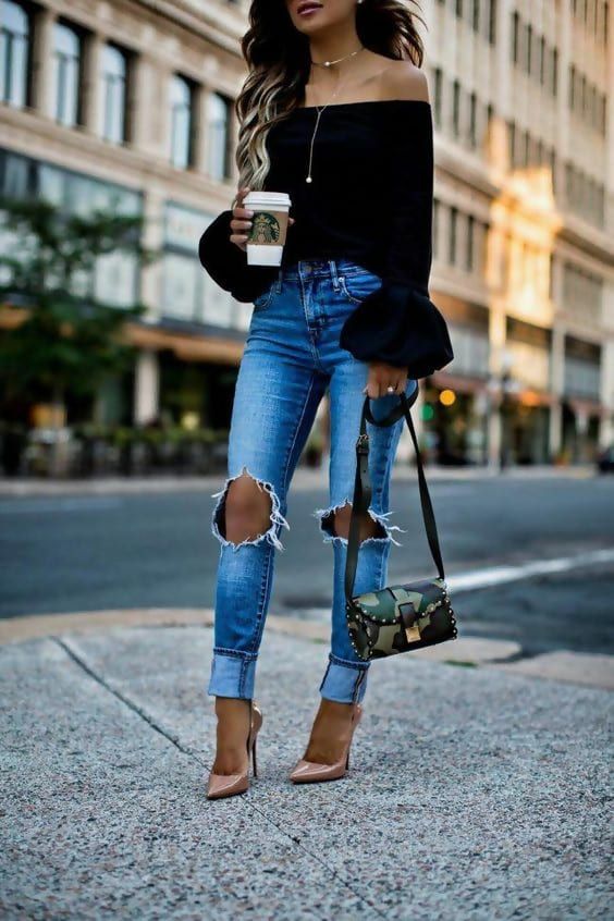 Stylish Ideas: How to Create the Perfect Ripped Jeans Outfit .