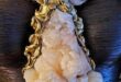 Sculpted Baroque Stilbite Statement Pendant on Jute Rope - Etsy .