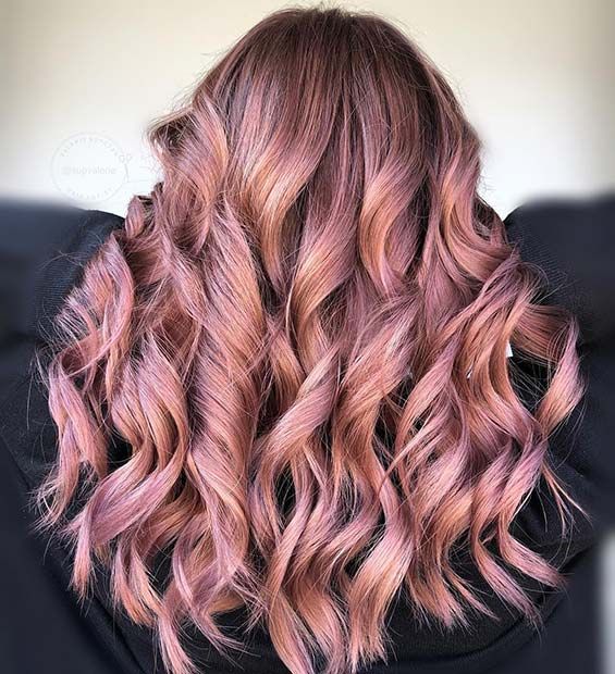 Rose Gold Balayage Ideas 