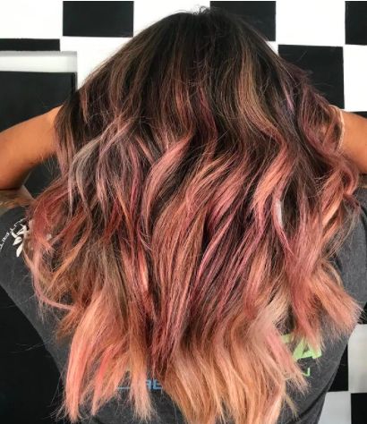 15 Ways to Wear a Rose Gold Balayage Hair Color | Rose gold .