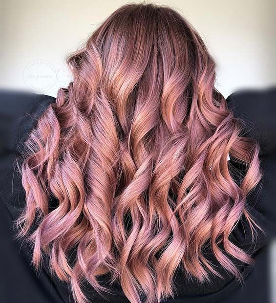 43 Trendy Rose Gold Hair Color Ideas - StayGlam | Hair color rose .