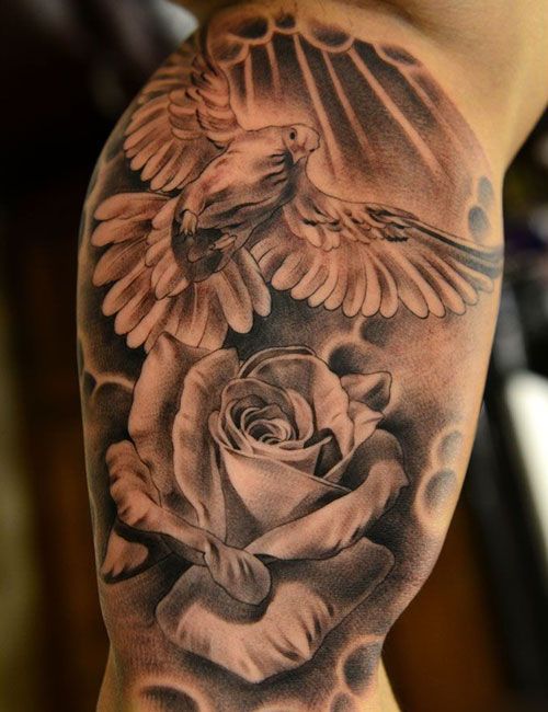 Men's Hairstyles Now | Inner bicep tattoo, Bicep tattoo, Dove and .