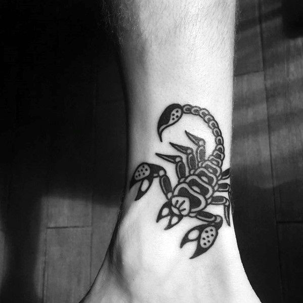 60 Traditional Scorpion Tattoo Designs For Men - Old School Ideas .