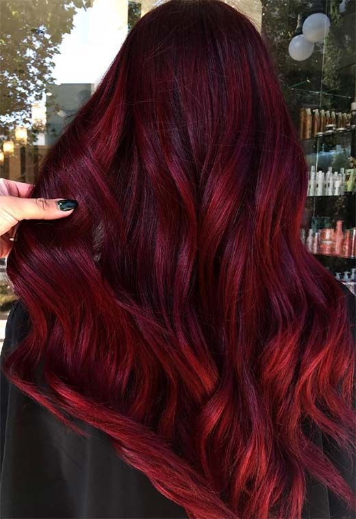 Burgundy Hair Color Shades: Wine/ Maroon/ Burgundy Hair Dye Tips .
