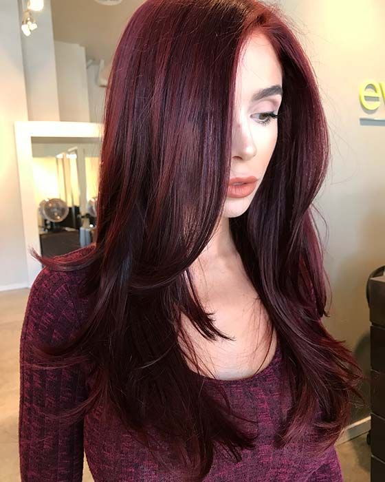 43 Burgundy Hair Color Ideas and Styles for 2019 - StayGlam | Hair .
