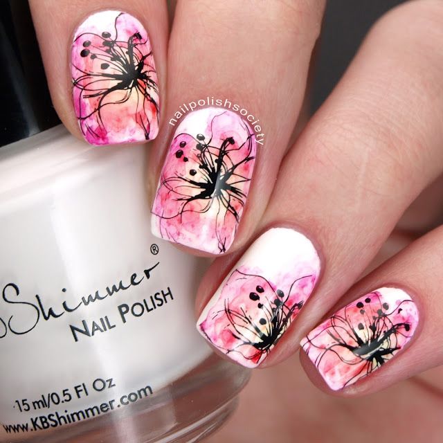 40 Great Nail Art Ideas: Spring | Sharpie nail art, Flower nails .