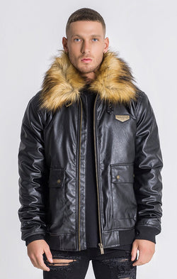 Black Aviator Jacket | Bombers | Gianni Kavana