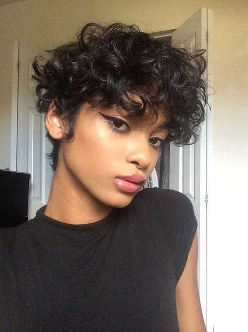 Cute Short Curly Hairstyles for Sweet View - Eazy Vibe | Frizzy .