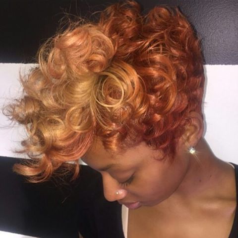 SheekWe on Instagram: “Pretty curls & color Styled by #VAstylist .