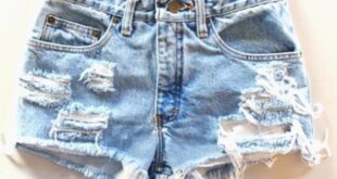 Shorts: ripped denim blue summer indie hipster pants worn tears .