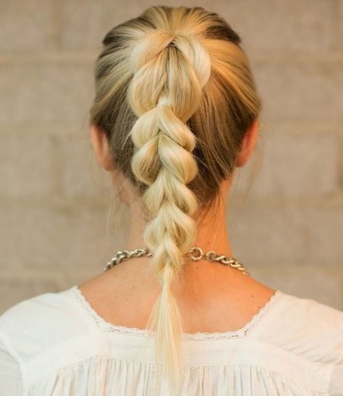 38 Quick and Easy Braided Hairstyles | Braided pony hairstyle .