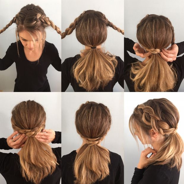 Braided Ponytail Tutorial – Help Yourself | Ponytail hairstyles .