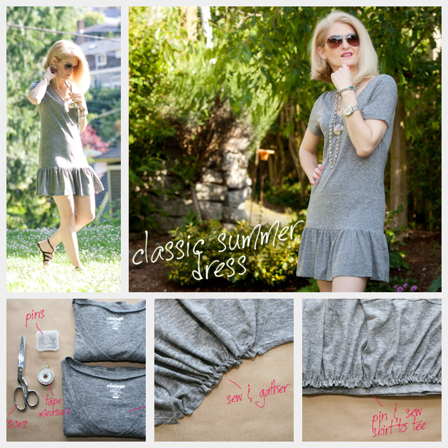 T Shirt Dress DIY - Make a cute Summer Dre