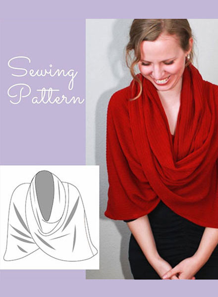 Simple Cape Pattern - Infinity Shawl Pattern | Gina Renee Desig