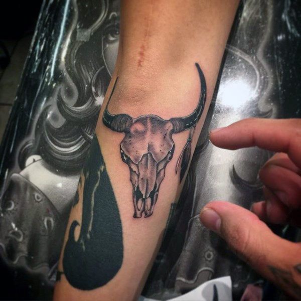 Top 93 Bull Skull Tattoo Ideas [2021 Inspiration Guide] | Bull .