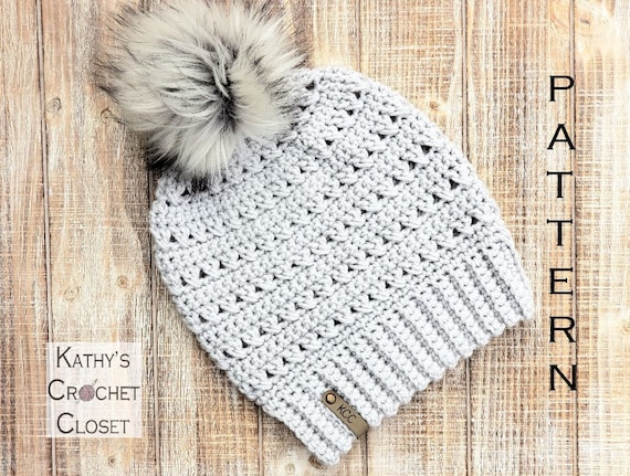 Crochet Beanie PATTERN Crisscross Slouchy Beanie Crochet - Etsy .