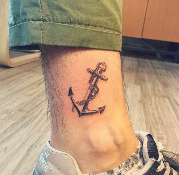 100 Anchor Tattoos & Meanings: Anchored for Life | Anker tattoo .