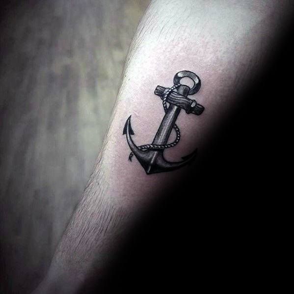 Small Anchor Tattoo Ideas For Men – fashionfaves | Anchor tattoos .