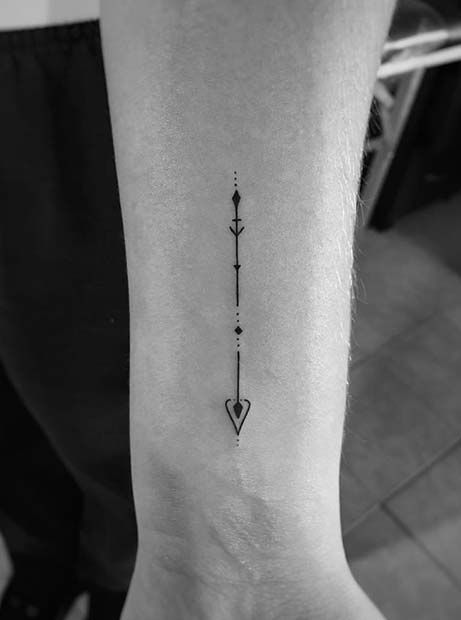 Small Arrow Tattoo Ideas For  Women