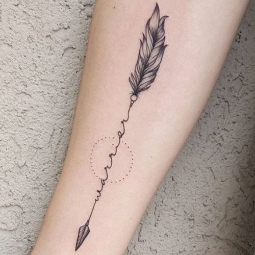 75 Unique Arrow Tattoos & Meanings (2022 Guide) | Feather tattoos .