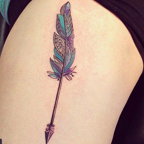 30 Amazing Arrow Tattoos for Female - Pretty Designs | Feather .