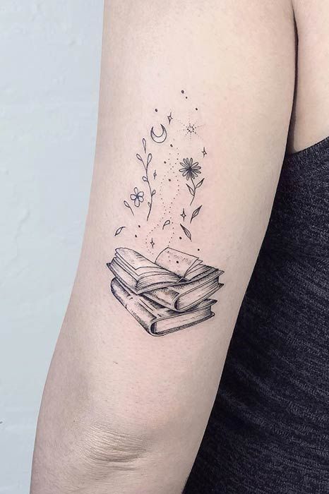 23 Awesome Tattoo Ideas for Book Lovers - StayGlam | Bookish .