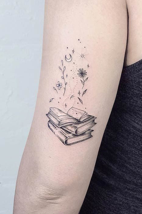 23 Awesome Tattoo Ideas for Book Lovers - StayGlam | Bookish .