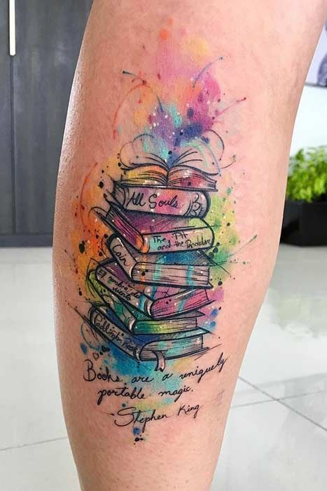 23 Awesome Tattoo Ideas for Book Lovers - StayGlam | Bookish .