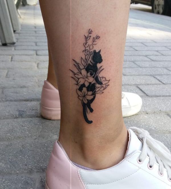 50 Cute Cat Tattoos Ideas For Women - NOLOND | Black cat tattoos .