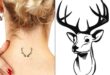 Deer Skull Tattoo Ideas For Nape | Antler tattoo, Deer skull .