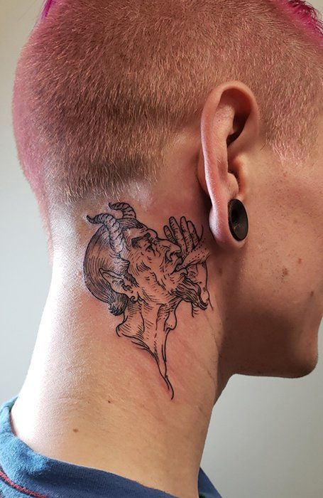 Pin on Small neck tatto