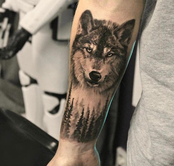25 Wolf Forearm Tattoo Ideas For Men & Women | PetPress | Wolf .