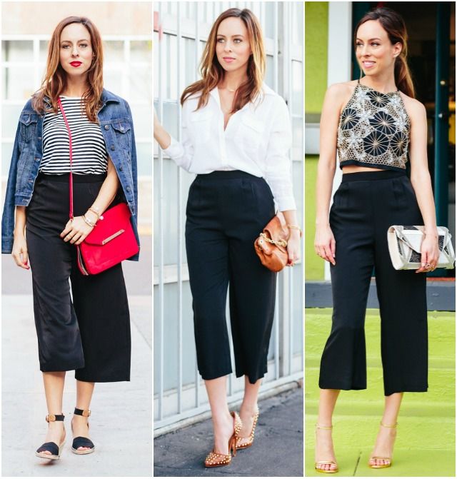 How to Wear Culottes | How to wear culottes, How to style culottes .