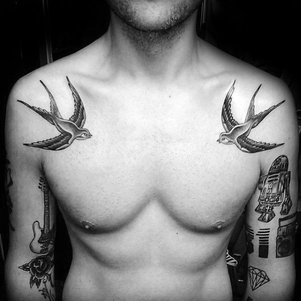 40 Traditional Bird Tattoo Designs For Men - Old School Ideas .