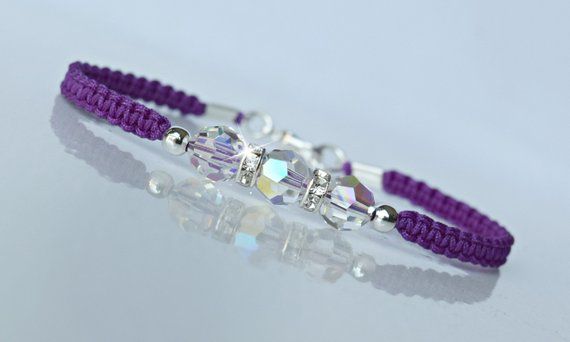 Crystal Friendship Bracelet Knotted Healing Crystals - Etsy .