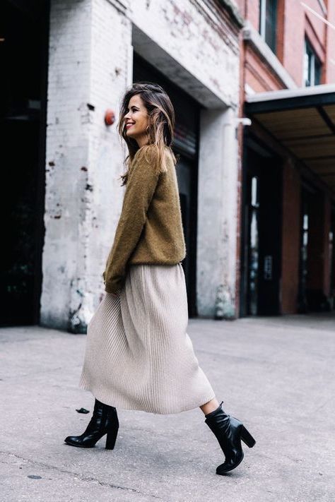 How To Wear Skirts With Sweaters This Winter 2021 | Winter skirt .