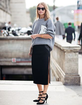 30 Sweater-and-Skirt Outfit Combinations for Fall | Best casual .