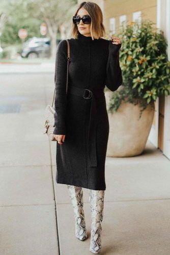 27 Inspiring Ideas How To Rock A Sweater Dress On Daily Basis .