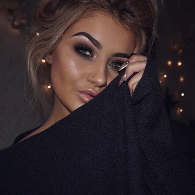 JAMIE GENEVIEVE on Instagram: “Sweater weather” | Hair makeup .