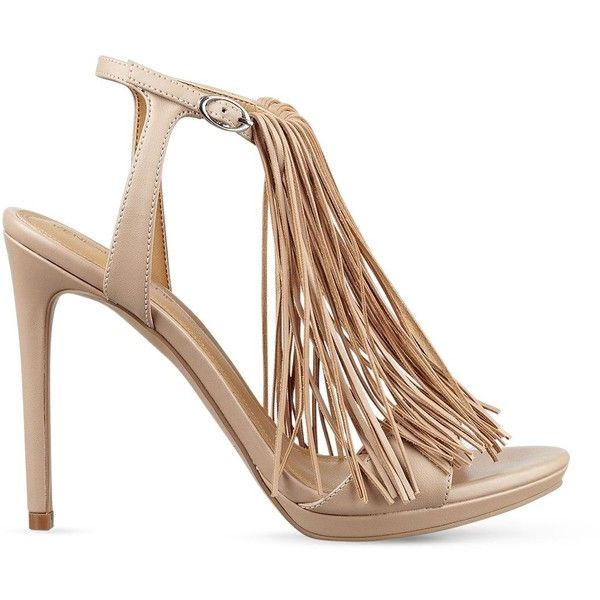 Kendall + Kylie Aries Fringe High Heel Sandals ($98) ❤ liked on .