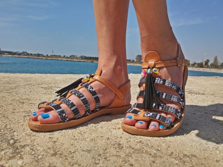 Gladiator Sandals Women Genuine Leather Handmade Sandals - Etsy .